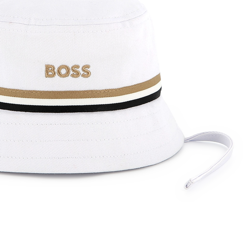 Bestickter Hut mit B&auml;ndern BOSS 
                        JUNGE