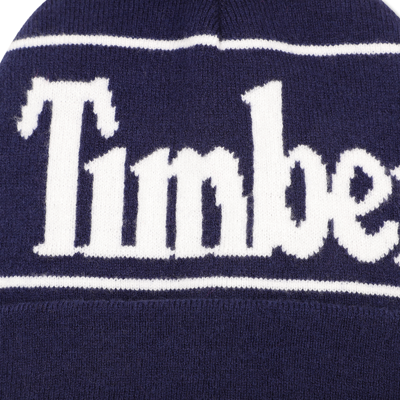 Jacquard-Pompon-Strickm&uuml;tze TIMBERLAND 
                        JUNGE