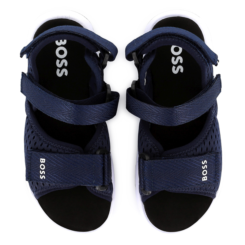 Klett-Sandalen aus Canvas BOSS 
                        JUNGE