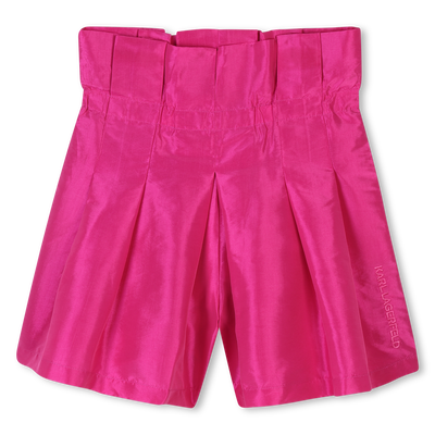 Elegante Shorts aus Seidentaft KARL LAGERFELD KIDS M&Auml;DCHEN