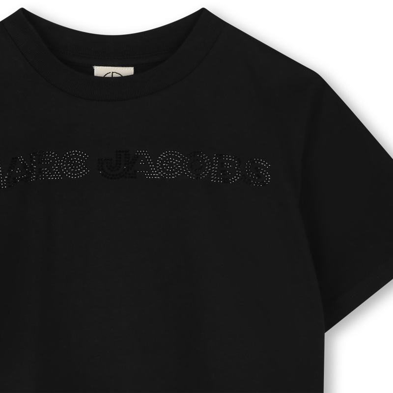Kurzes T-Shirt mit Strass MARC JACOBS 
                        M&Auml;DCHEN