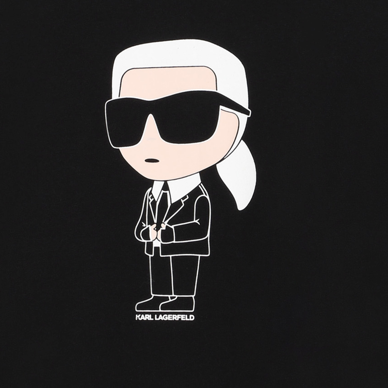 Kurz&auml;rmliges Baumwoll-Shirt KARL LAGERFELD KIDS 
                        JUNGE
