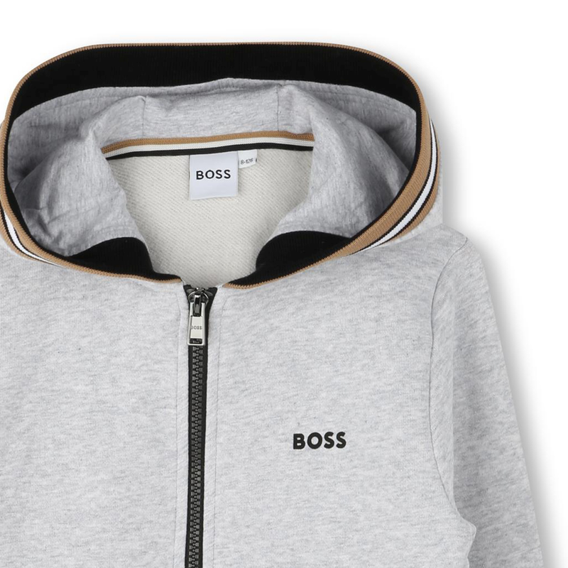 Cardigan mit Zip und Kapuze BOSS 
                        JUNGE
