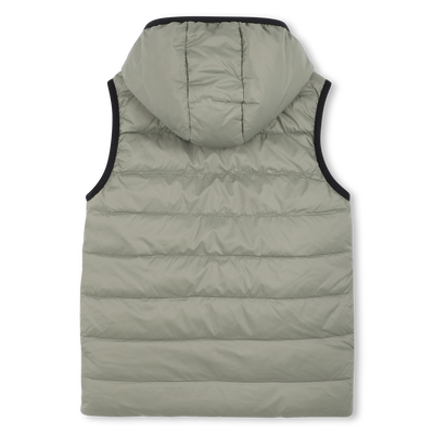 Daunenjacke mit Kapuze in Flann-Optik BOSS JUNGE