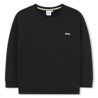 Rundhals-Sweatshirt uni, SCHWARZ, hi-res