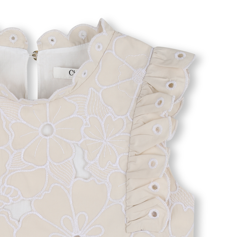 T-SHIRT MIT BLUMENSTICKEREI CHLOE 
                        M&Auml;DCHEN