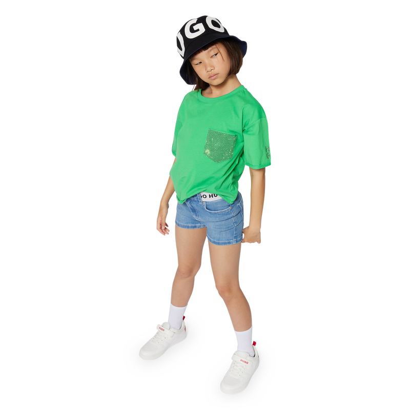 Schn&uuml;rsneaker mit Klett HUGO 
                    JUNGE