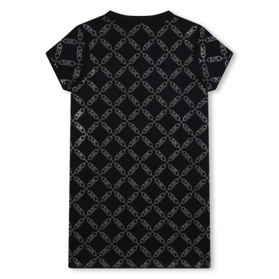 Kurz&auml;rmeliges Kleid mit Nieten MICHAEL KORS M&Auml;DCHEN