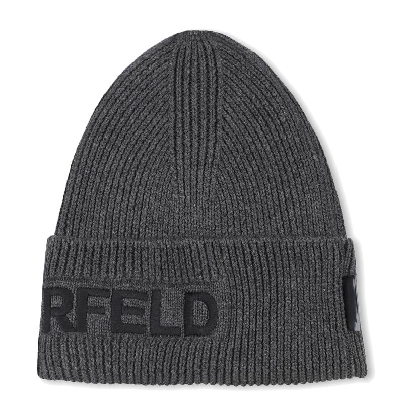 Strickm&uuml;tze + Halsw&auml;rmer Set KARL LAGERFELD KIDS 
                        JUNGE