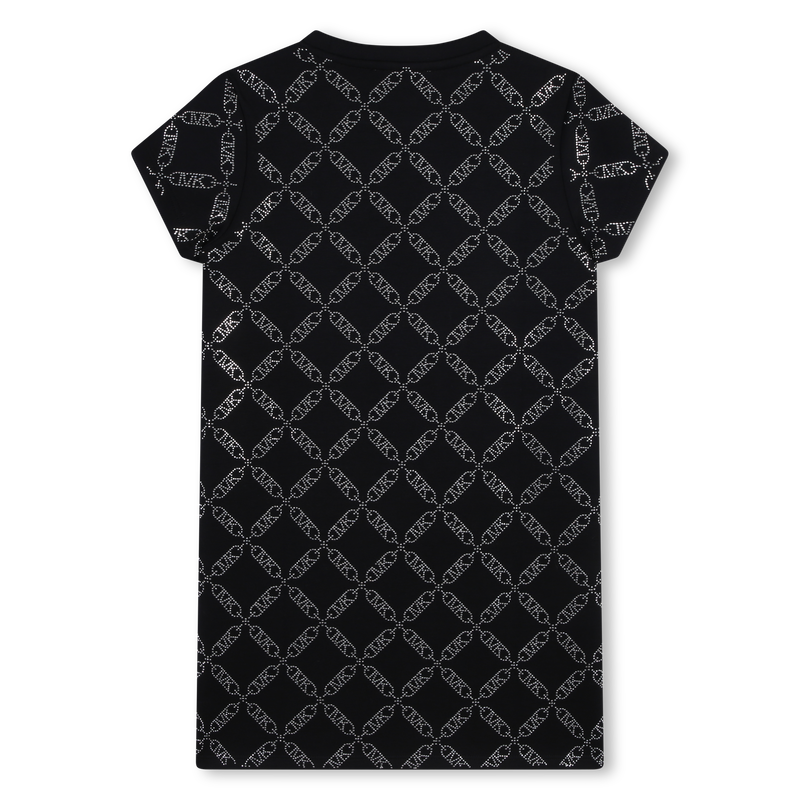 Kurzärmeliges Kleid mit Nieten MICHAEL KORS 
                        MÄDCHEN