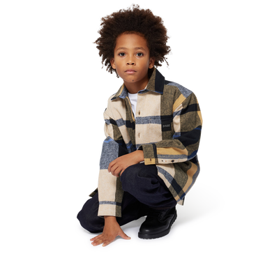 Langärmliges Baumwoll-Hemd BOSS JUNGE