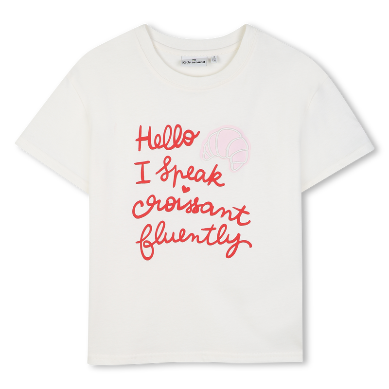 T-Shirt mit kurzen &Auml;rmeln KIDS AROUND 
                        M&Auml;DCHEN