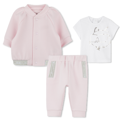 3-teiliges Joggingset KARL LAGERFELD KIDS M&Auml;DCHEN