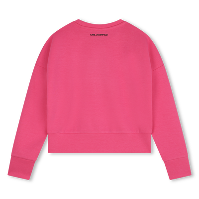 Sweatshirt mit Strass KARL LAGERFELD KIDS M&Auml;DCHEN