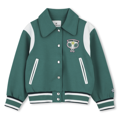 STRICKJACKE MIT DRUCKKN&Ouml;PFEN KIDS AROUND M&Auml;DCHEN