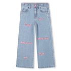 Bestickte Denim-Hose BILLIEBLUSH 
                    M&Auml;DCHEN