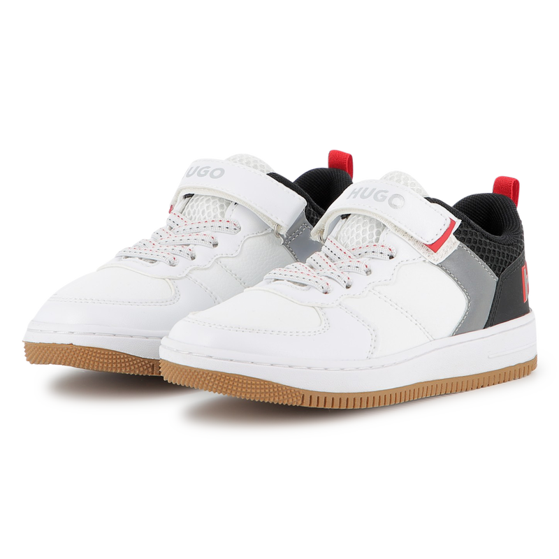 Sneaker mit elastischen Schn&uuml;rsenkeln HUGO 
                        JUNGE