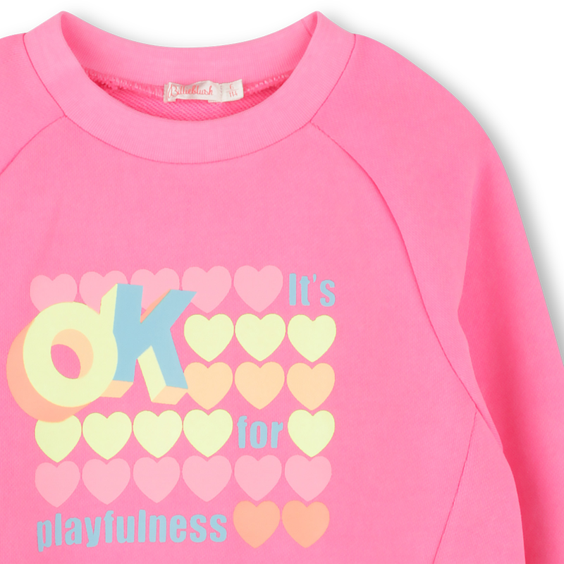 Gef&auml;rbtes Molton-Sweatshirt BILLIEBLUSH 
                        M&Auml;DCHEN