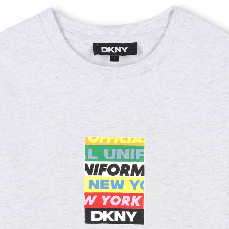 Kurzarm-T-Shirt aus Baumwolle DKNY 
                        JUNGE