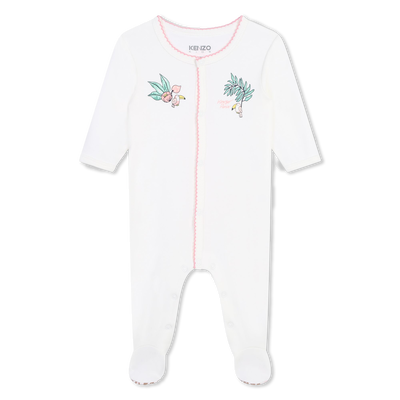 Baumwoll-Pyjama mit Druckknopf KENZO KIDS M&Auml;DCHEN