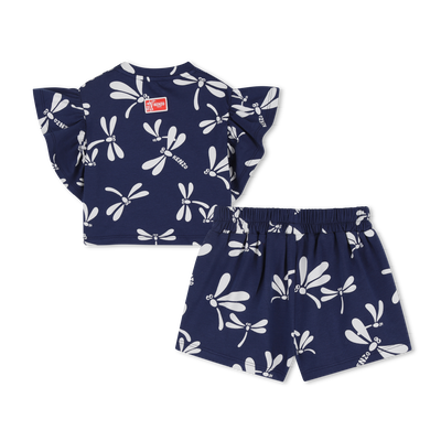 SET AUS T-SHIRT UND SHORTS KENZO KIDS M&Auml;DCHEN