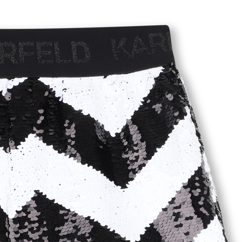Shorts mit Fischgr&auml;tmuster KARL LAGERFELD KIDS 
                        M&Auml;DCHEN