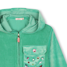 Samtige Sweatjacke mit Kapuze BILLIEBLUSH 
                    M&Auml;DCHEN