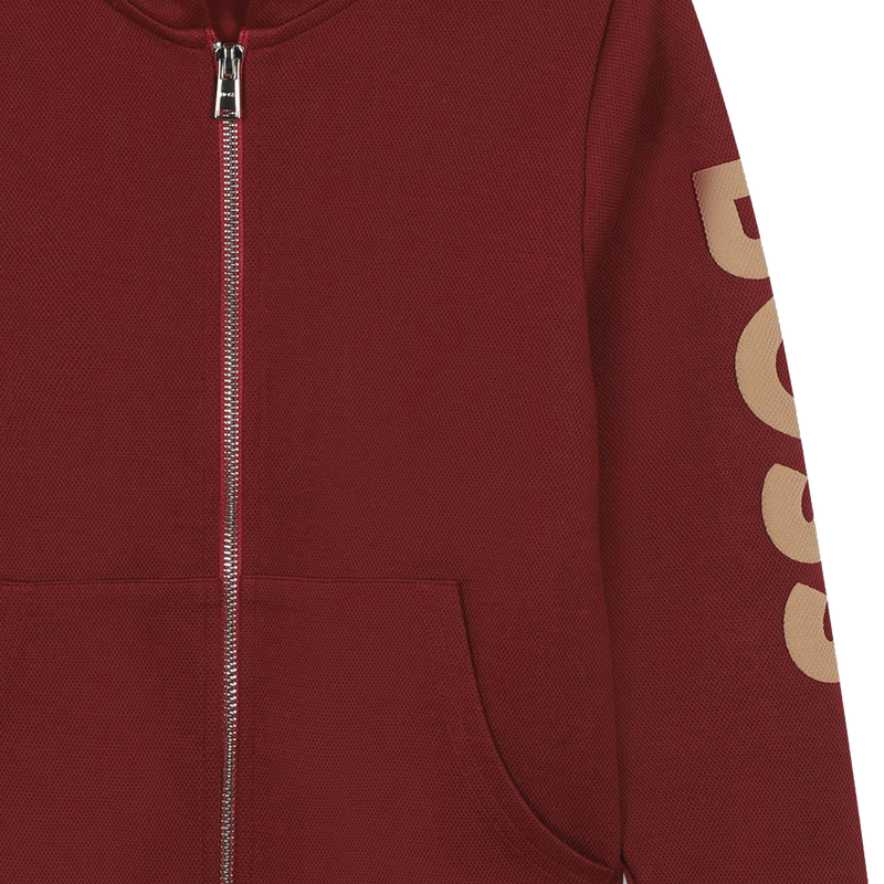 Cardigan mit Zip aus Piqu&eacute; BOSS 
                        JUNGE