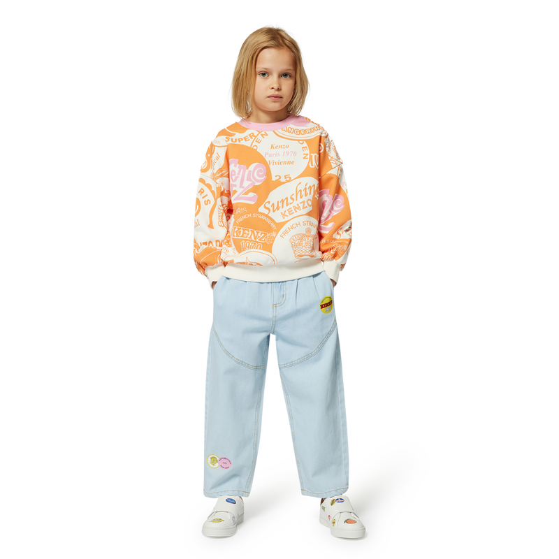 Sweatshirt aus Molton KENZO KIDS 
                        M&Auml;DCHEN