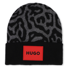 Strickm&uuml;tze mit Muster HUGO 
                    M&Auml;DCHEN