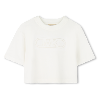 Baumwoll-T-Shirt mit Stickerei MICHAEL KORS M&Auml;DCHEN
