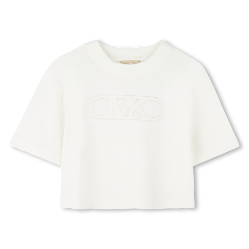 Baumwoll-T-Shirt mit Stickerei MICHAEL KORS 
                        M&Auml;DCHEN