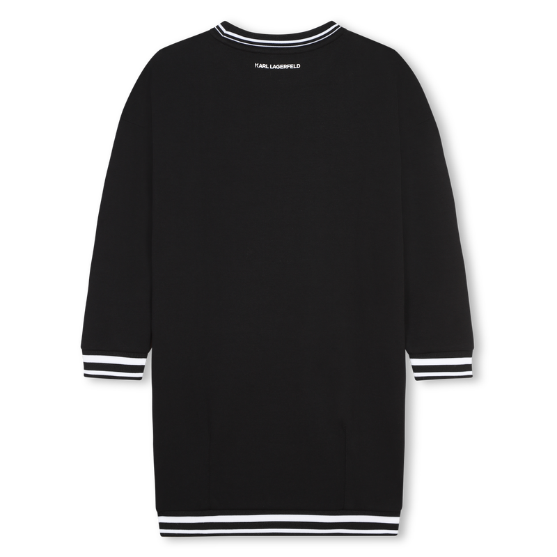 Gerades, zweifarbiges Kleid KARL LAGERFELD KIDS 
                        M&Auml;DCHEN