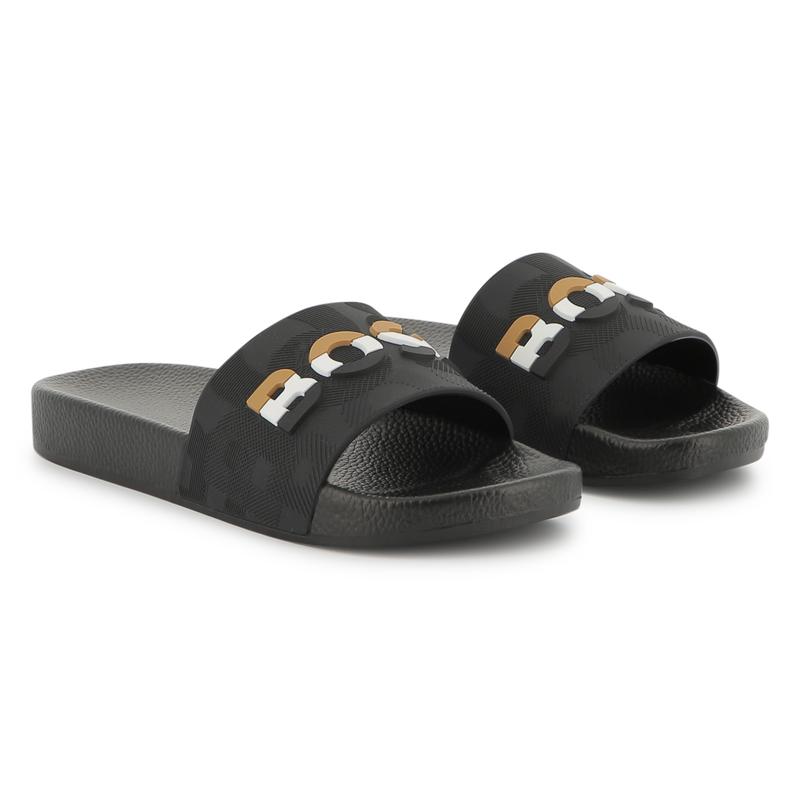 Pantoletten mit breitem Riemen BOSS 
                        JUNGE