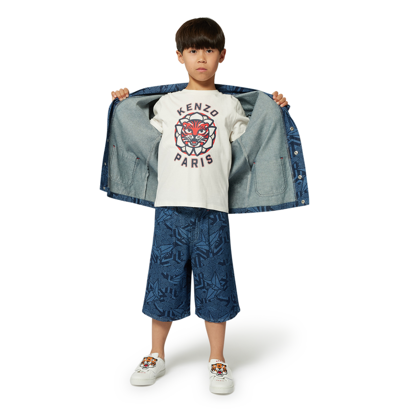 Jeans-Bermudas mit Druck KENZO KIDS 
                        JUNGE