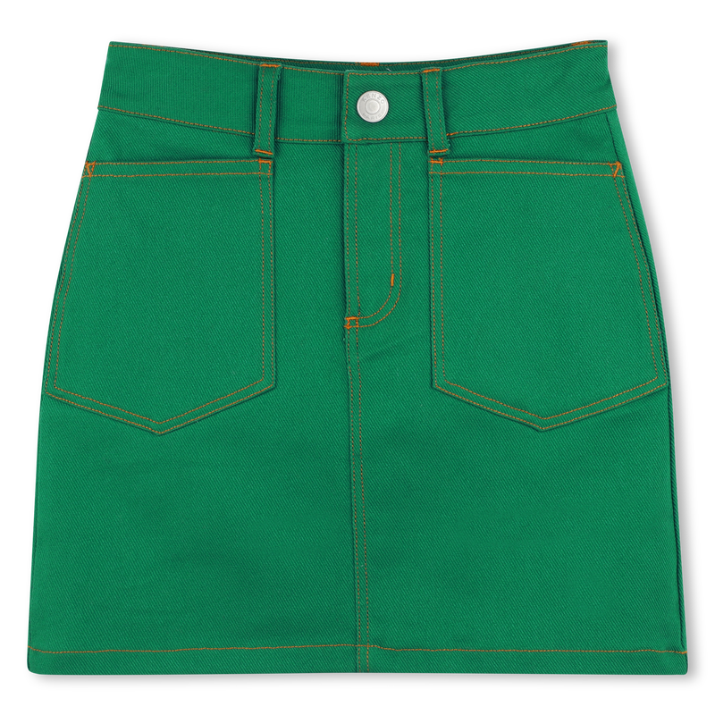 Kurzer Trapezrock mit Taschen KENZO KIDS 
                        M&Auml;DCHEN