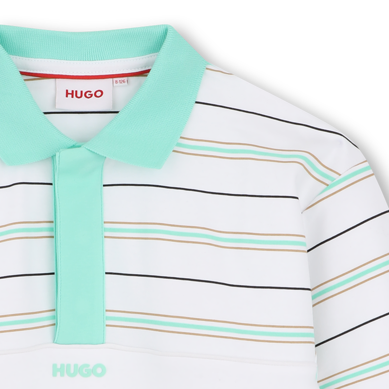 KURZ&Auml;RMELIGES POLOSHIRT HUGO 
                        JUNGE