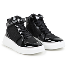 High-Top-Sneaker aus Leder KARL LAGERFELD KIDS 
                    M&Auml;DCHEN