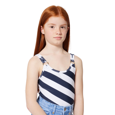 Gestreifter Badeanzug MICHAEL KORS M&Auml;DCHEN