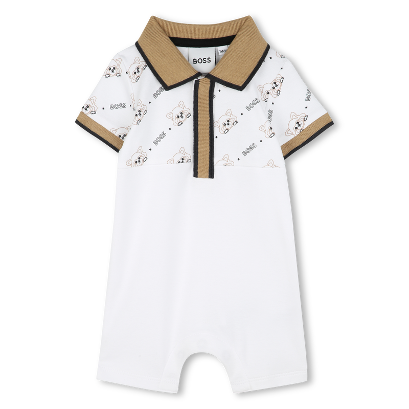 Kurzer Overall mit Polokragen BOSS 
                        JUNGE