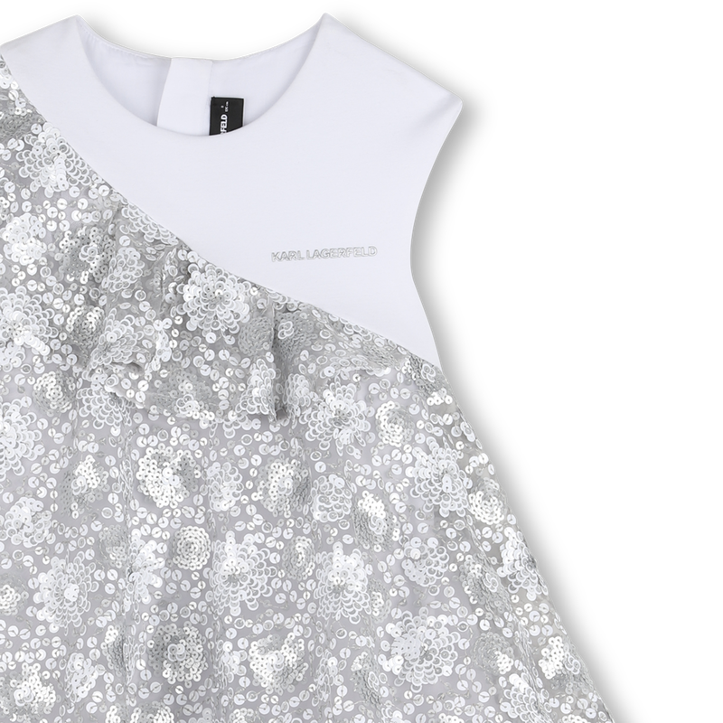 ZEREMONIENKLEID AUS BI-MATERIAL KARL LAGERFELD KIDS 
                        M&Auml;DCHEN