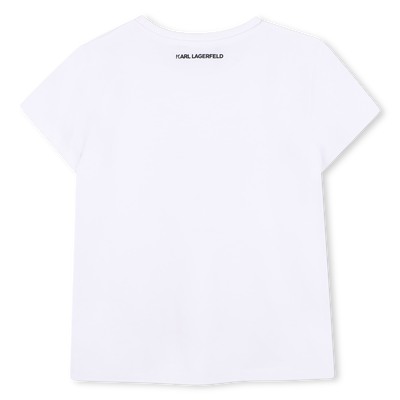T-SHIRT ILLUSTRATION CHOUPETTE KARL LAGERFELD KIDS MÄDCHEN