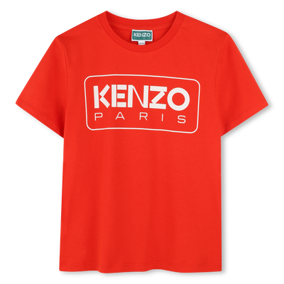 Kurz&auml;rmliges Baumwoll-T-Shirt KENZO KIDS JUNGE