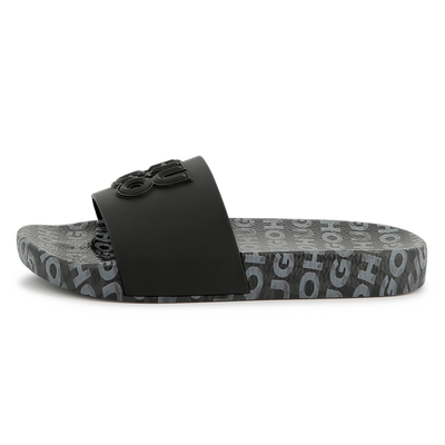 Leichte Pantoletten mit Badges HUGO JUNGE