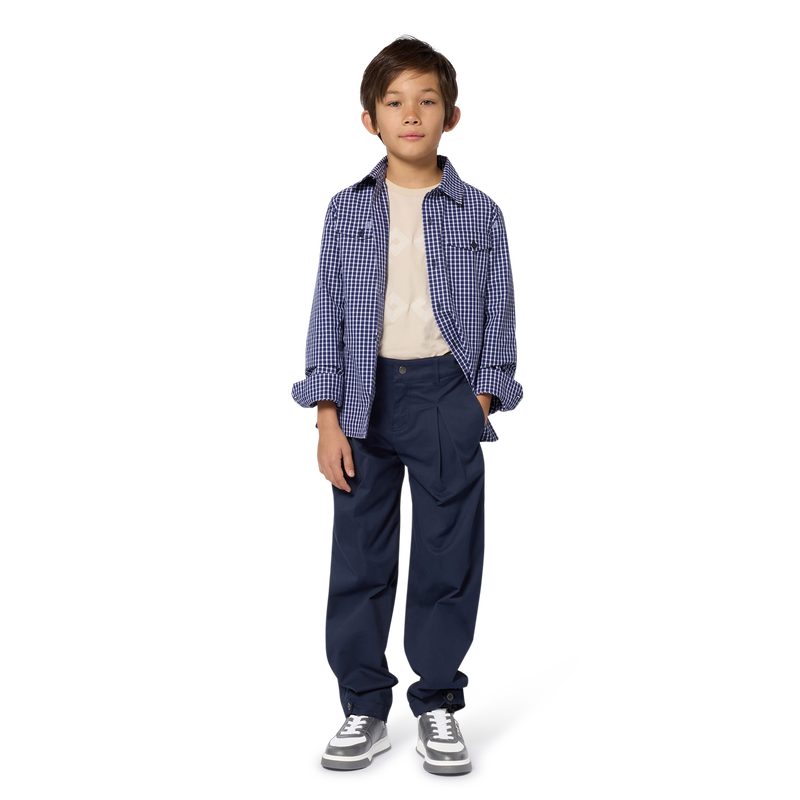 Hemd aus Baumwoll-Jacquard GIVENCHY 
                        JUNGE