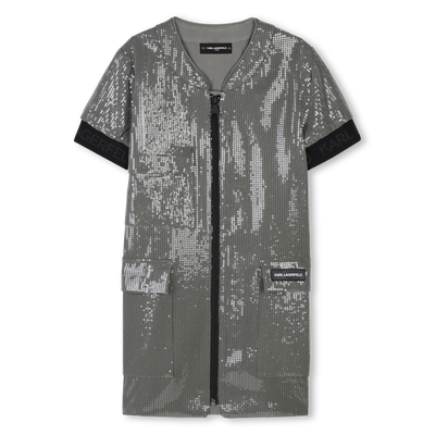 Kurz&auml;rmeliges Kleid KARL LAGERFELD KIDS M&Auml;DCHEN