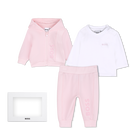 Hose, Cardigan und T-Shirt Set BOSS 
                    M&Auml;DCHEN