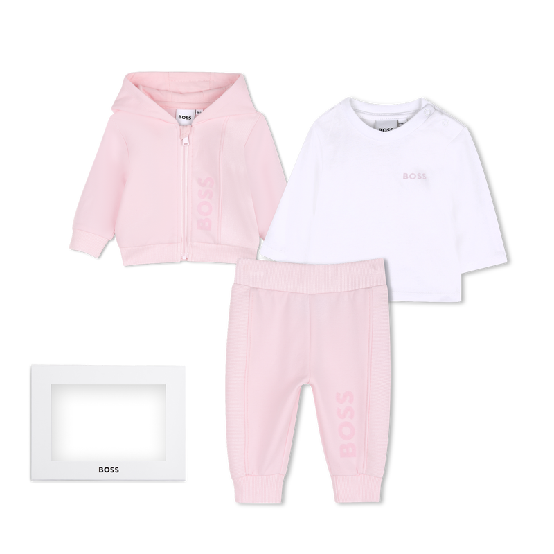 Hose, Cardigan und T-Shirt Set BOSS 
                        M&Auml;DCHEN