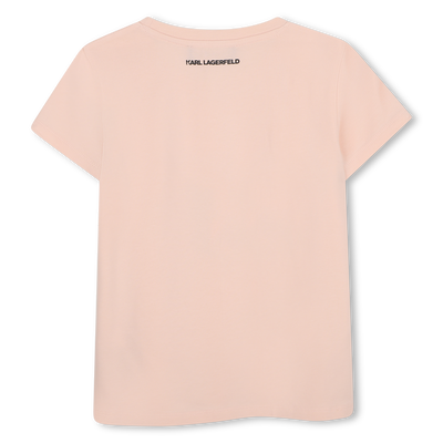 T-Shirt mit kurzen &Auml;rmeln KARL LAGERFELD KIDS M&Auml;DCHEN