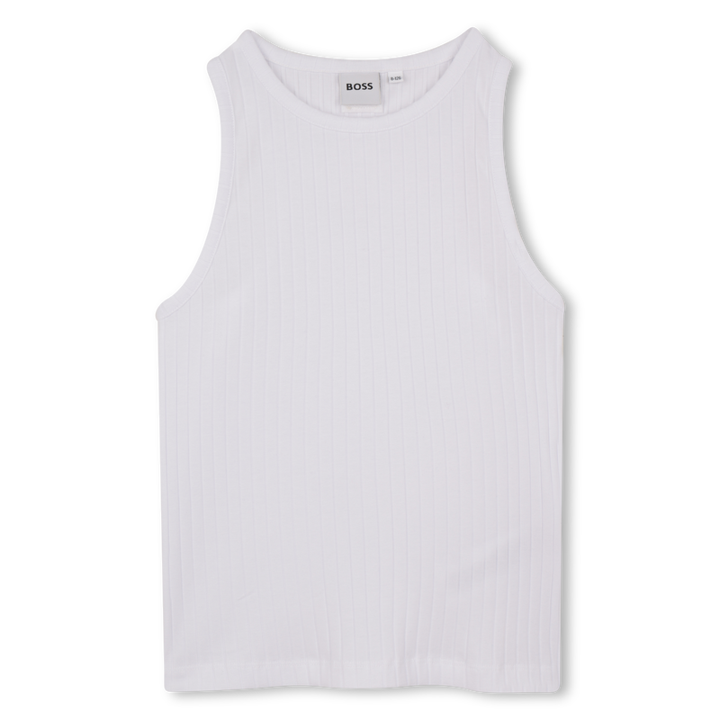 TANKTOP MIT METALLPLATTE BOSS 
                        M&Auml;DCHEN